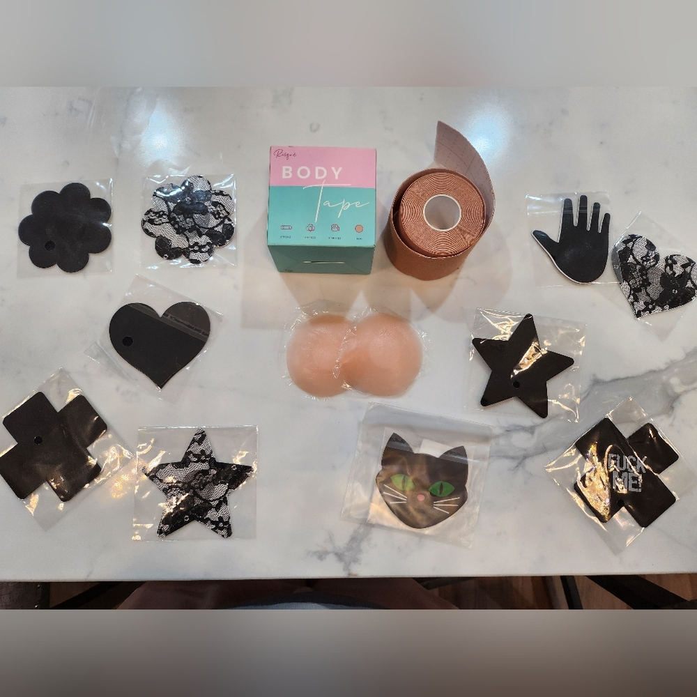 Body Tape Nipple Covers Pasties and Adhesive Accessories Set